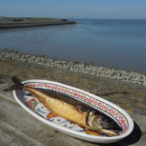 Gerookte makreel (op de graat)